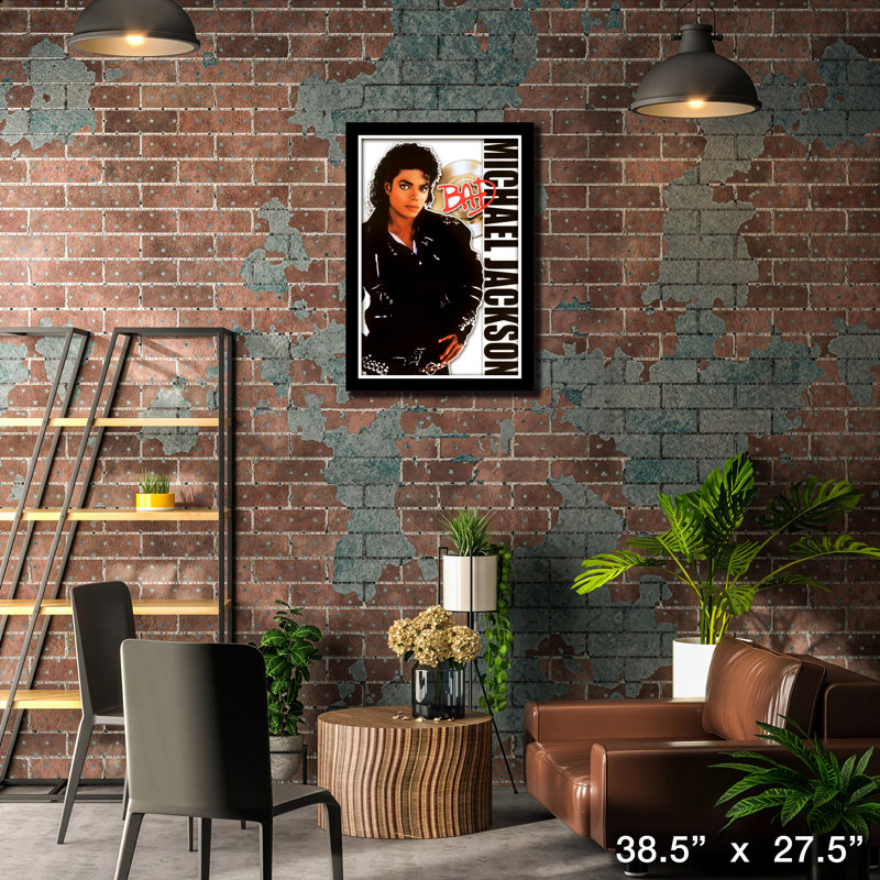 Jackson, M BAD Tribute, affiche encadrée