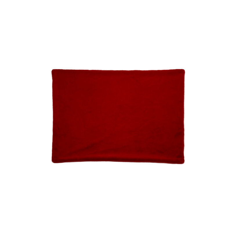 Jeté en fausse fourrure Cozy, Rouge