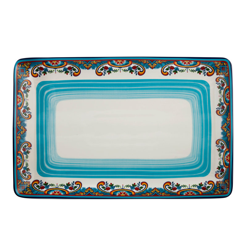 Plateau rectangulaire Zanzibar - 16,5 po