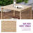 Bay Isle Home™ Outdoor Rattan Conversation Set with 2 Ottomans and 1 Square Coffee Side Table