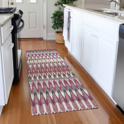Tapis mauve Prisco lavable à la machine de qualité supérieure