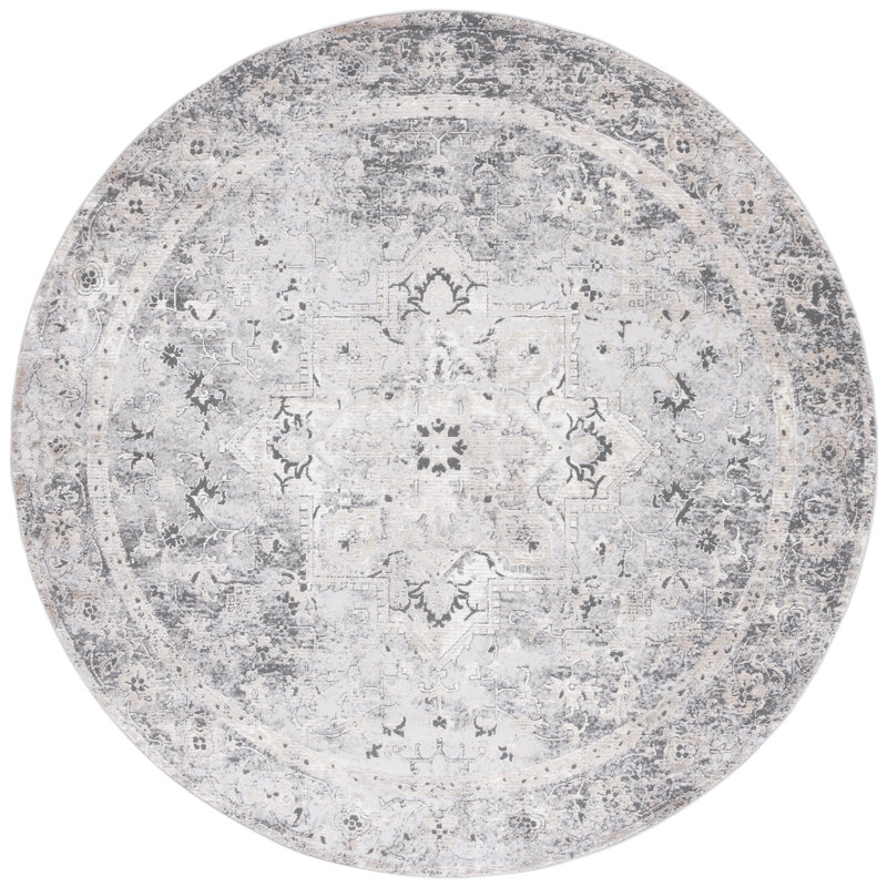 Vogue Performance Oriental Rug, Rond 6 pi 7 po