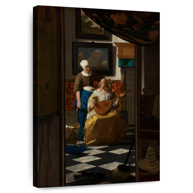 Lettre d'amour Leisha 1669-1670, H 24 po x l 16 po