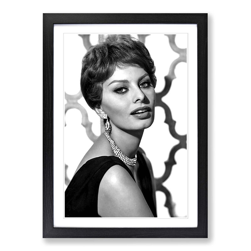 Single Picture Frame Print, Black