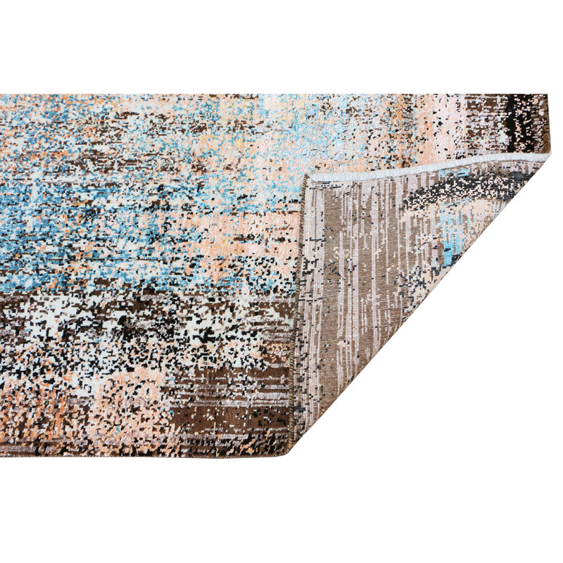 Tapis rectangulaire noué à la main, Rectangle 12 pi x 15 pi