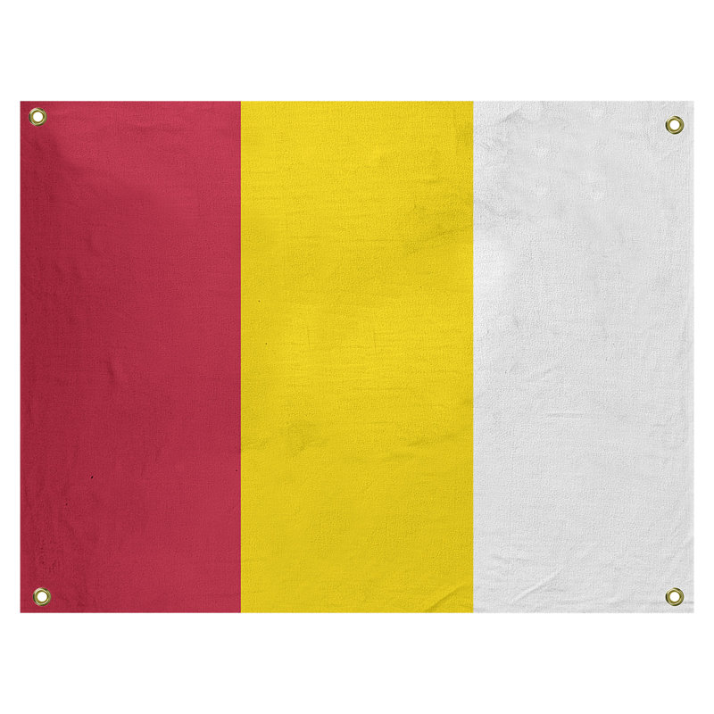 Polyester Tapestry, 26" H x 36" W x 1" D, Red/Yellow/White, St Louis