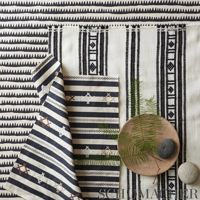 Buena Vista Fabric, Black