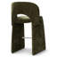 Tabouret de comptoir moderne 26,5 po entièrement revêtu de chenille-1414020555