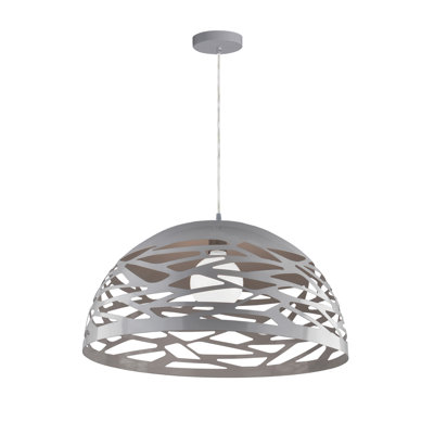 Luminaire suspendu en forme de dôme à 1 lumière Wogina