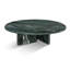Table basse luxueuse en marbre naturel vert, pièce maîtresse du salon en pierre véritable avec veines uniques-128517743-128517747