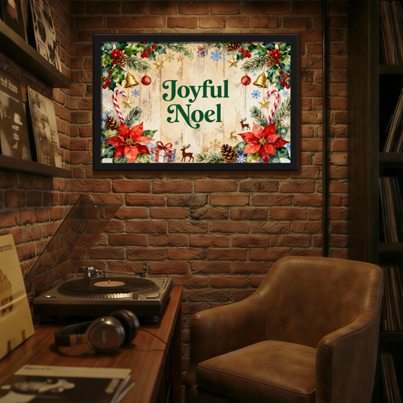 Motif de Noël de Noël joyeux Noël, H 12 po x l 18 po