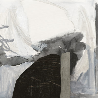 Monochrome Remnants V by Victoria Barnes - Wrapped Canvas Painting