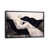 Distressed Black Floater Framed Canvas
