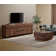 Modern TV Stand And Coffee Table Set Of 2, TV Stand For Tvs Up To 110 Inches, Entertainment Centre With Metal Base, Square Coffee Table With Tempered Glass And Four Storage Drawers For Living Room
