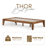 Carruthers Thor Bed Frame Queen - Solid Wood Platform Bed - Japanese Joinery Bed Frame - Wood Slat Support - No Box Spring Needed - Easy Assembly - Minimalist & Modern Style (walnut)-114246966-122289695