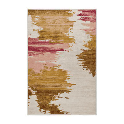 Tapis beige lavable à la machine