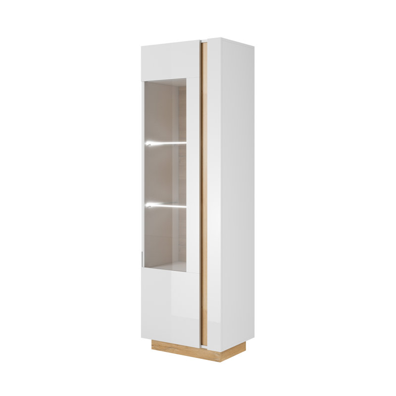 Janaeyah Display Cabinet, White Gloss