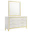 Commode 6 tiroirs avec miroir
