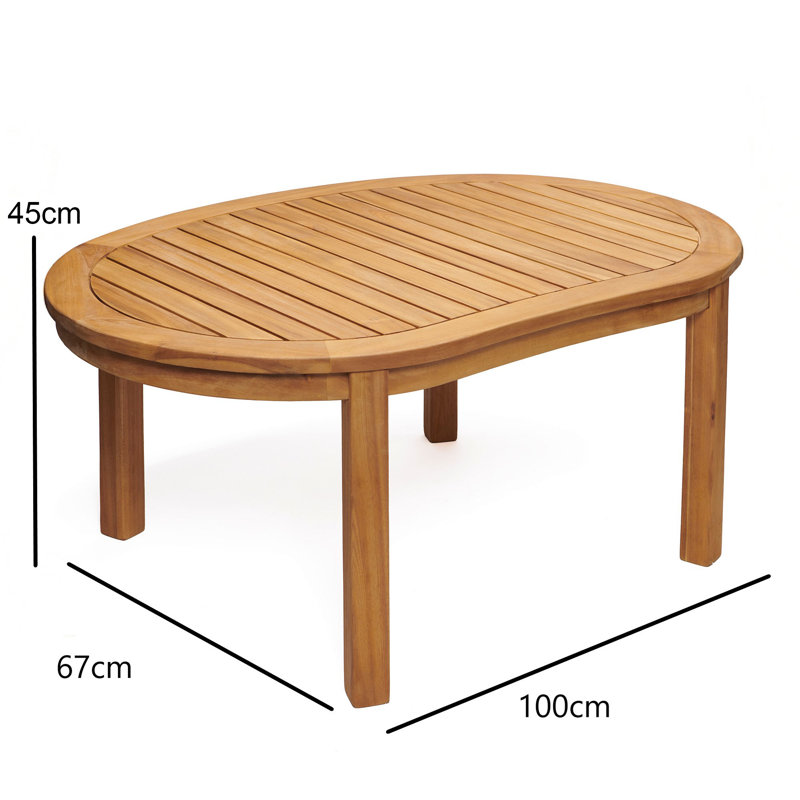 Woodfield Acacia Banana Table, Brown