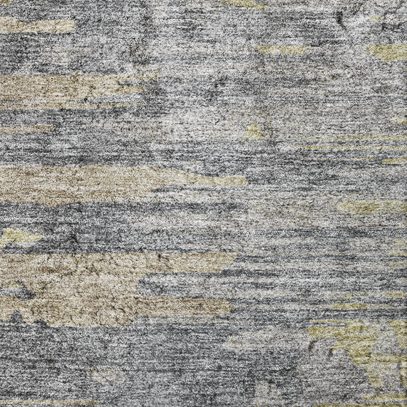 Tapis à poil long de qualité supérieure lavable à la machine ADS704, Étain, 2 pi 6 po x 3 pi 10 po