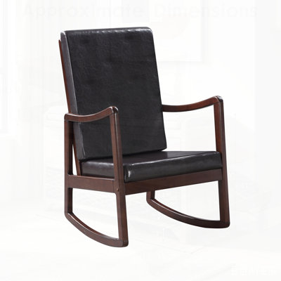 Faux Leather Rocking Chair