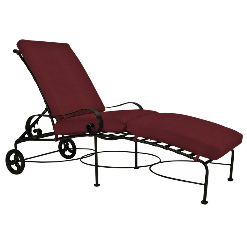 Classico-W Outdoor Chaise Lounge, Carbon Black, Flagship Stone Sunbrella®