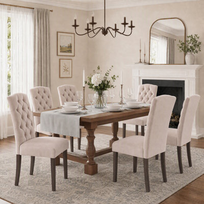 Tiarnna Linen Side Chair Dining Chair
