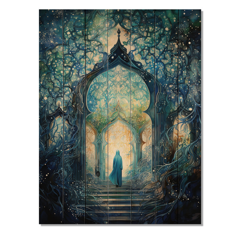 L'islam, art spirituel sur bois, H 40 po x l 30 po x P 0,78 po