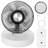 Foldable Rechargeable LED Desk Wall Mounted Fan with Magnetic Remote Hanging Oscillating-98861865