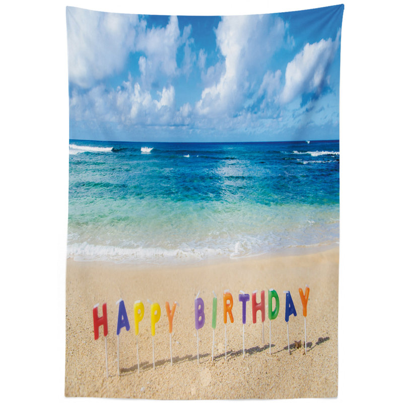 Happy Birthday Sign Tablecloth, 70" x 52"