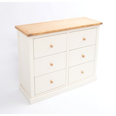 Levasy 110 cm W Chest of 6 Drawers