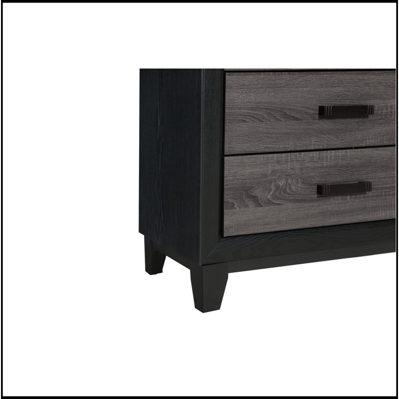 Commode grise et noire