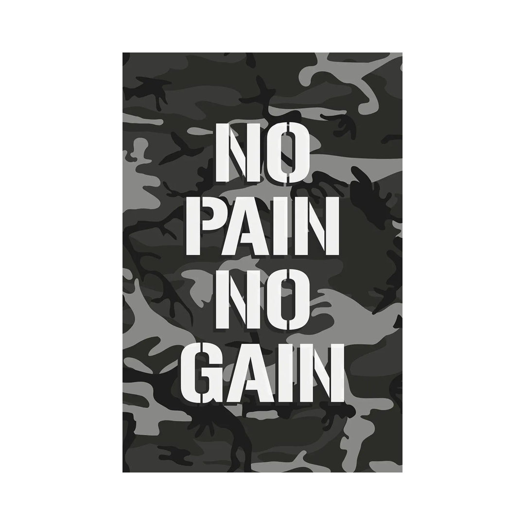 No Pain No Gain by Adrian Baldovino - Wrapped Canvas Painting