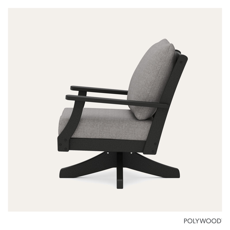 Fauteuil pivotant Braxton, Gris, Noir, noir, noir, noir