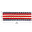 Consuella Patriotic American Flag Table Runner Handmade Beaded Dining Table Runner for Christmas Decor-1899623452