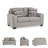 Kermon Upholstered 71 " Loveseat
