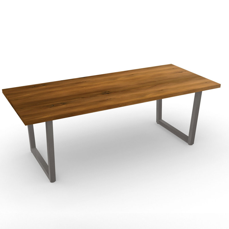Table rectangulaire en bois massif Clifton, H 30 po x L 96 po x l 40 po, Bourbon