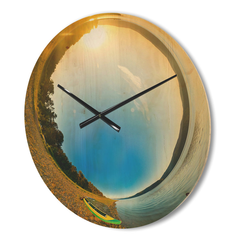 Horloge murale Kayak in River, Moyenne