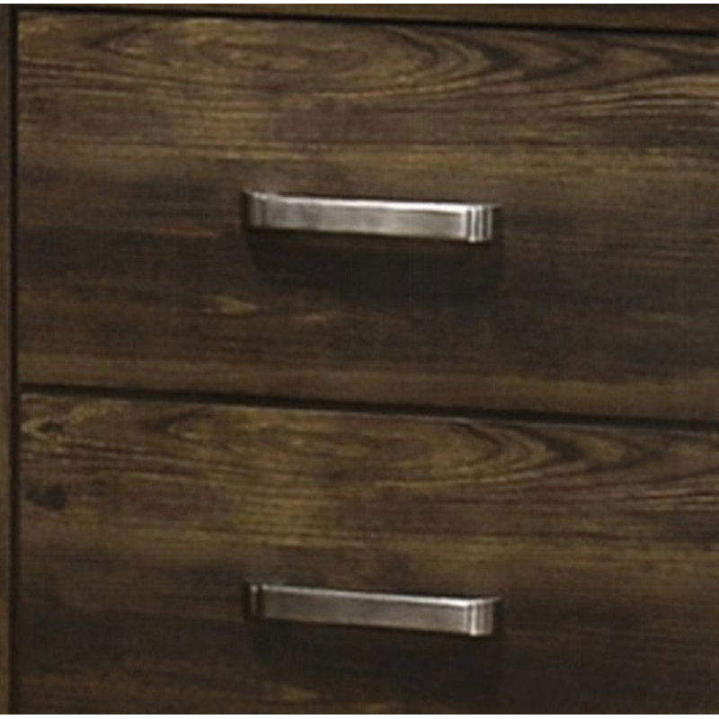 Charmante table de chevet en bois rustique avec deux tiroirs pour rehausser la chambre à coucher