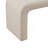 Beige Boucle Waterfall Bench