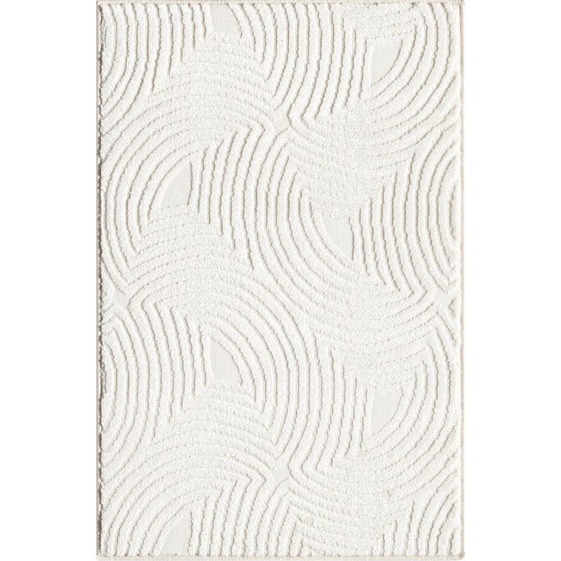 Tapis crème Abani Murtie NTL170A, Rectangulaire 2 pi x 3 pi