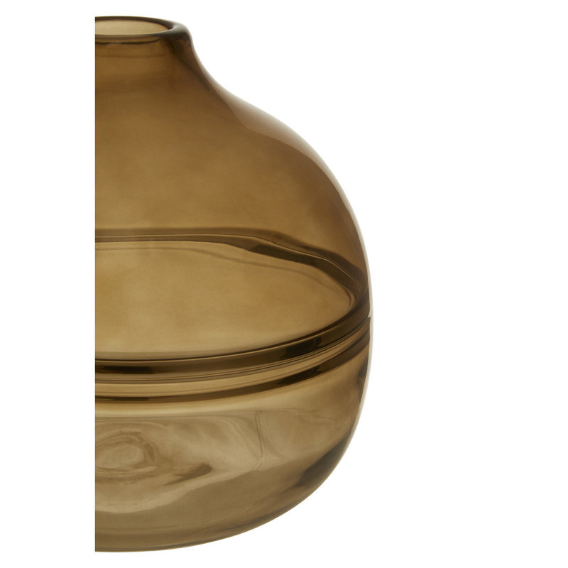Reseda Glass Table Vase, Brown