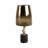 Brayden Studio® Destinee Hurrican Glass With Stone Base, Gold-952009978