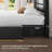 Avelle Vegan Leather Metal Platform Storage Bed with Drawers and Built-In USB Ports-871123725-866905213