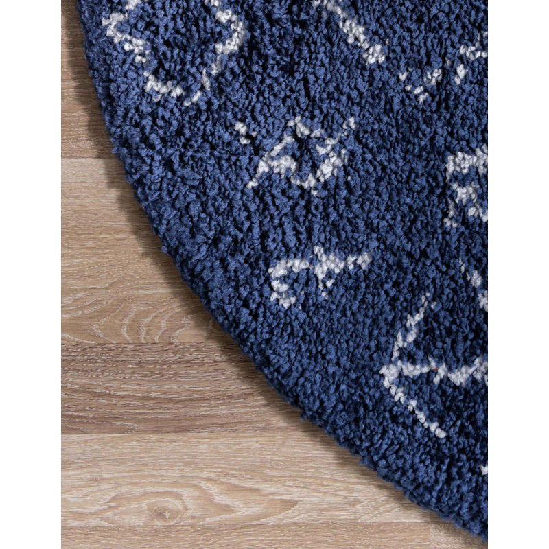 Walshville Oriental Indoor Rug, Round 5'