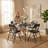 5PCS Foldable Dining Table and Chair Set