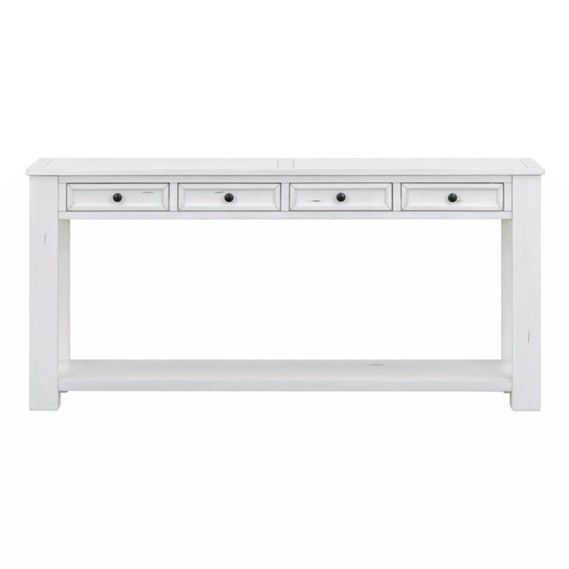 Bredyn Solid Wood Coffee Table, White