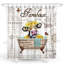 Ensemble de rideau de douche en polyester 13 pièces + crochets Viresh