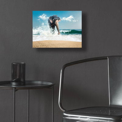 Bungalow Bungalow «Elephant» par Photoinc Studio, art mural en verre acrylique