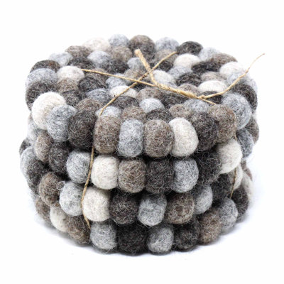 Round 4 Piece Trivet;Coaster Set